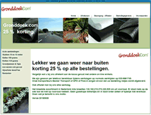 Tablet Screenshot of gronddoek.com